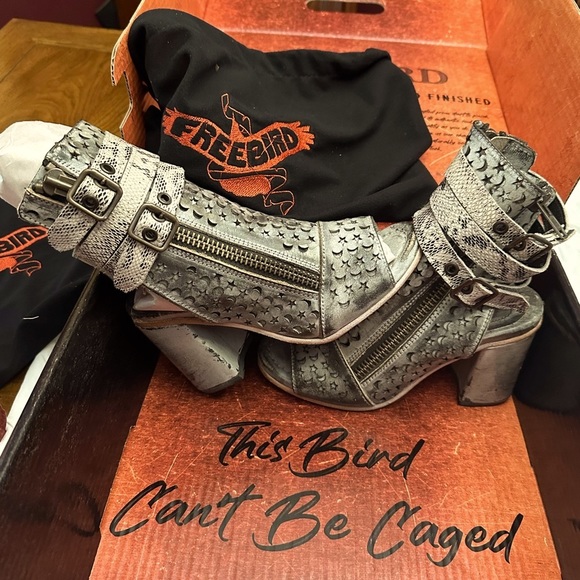 Freebird by Steven Shoes - Free Bird Women’s exquisite leather open toe heels.